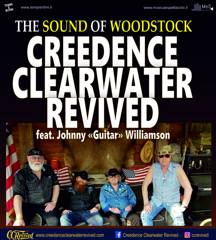 CREEDEDENCE CLEARWATER REVIVED in tour ***** in Italia SUMMER 2023