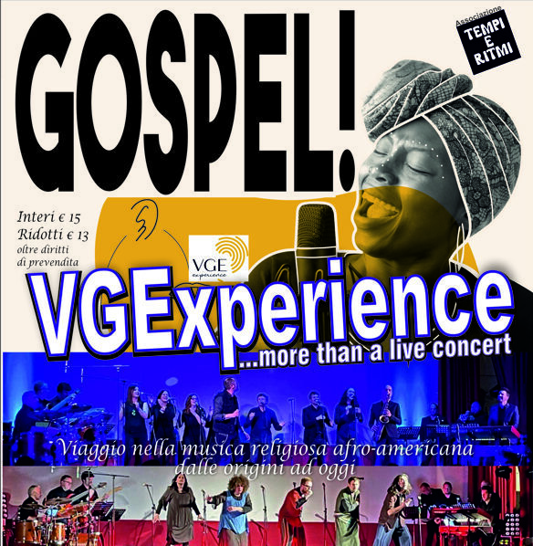 GOSPEL! AL “PICCOLO TEATRO” DI PADOVA CON I “VGEXPERIENCE”