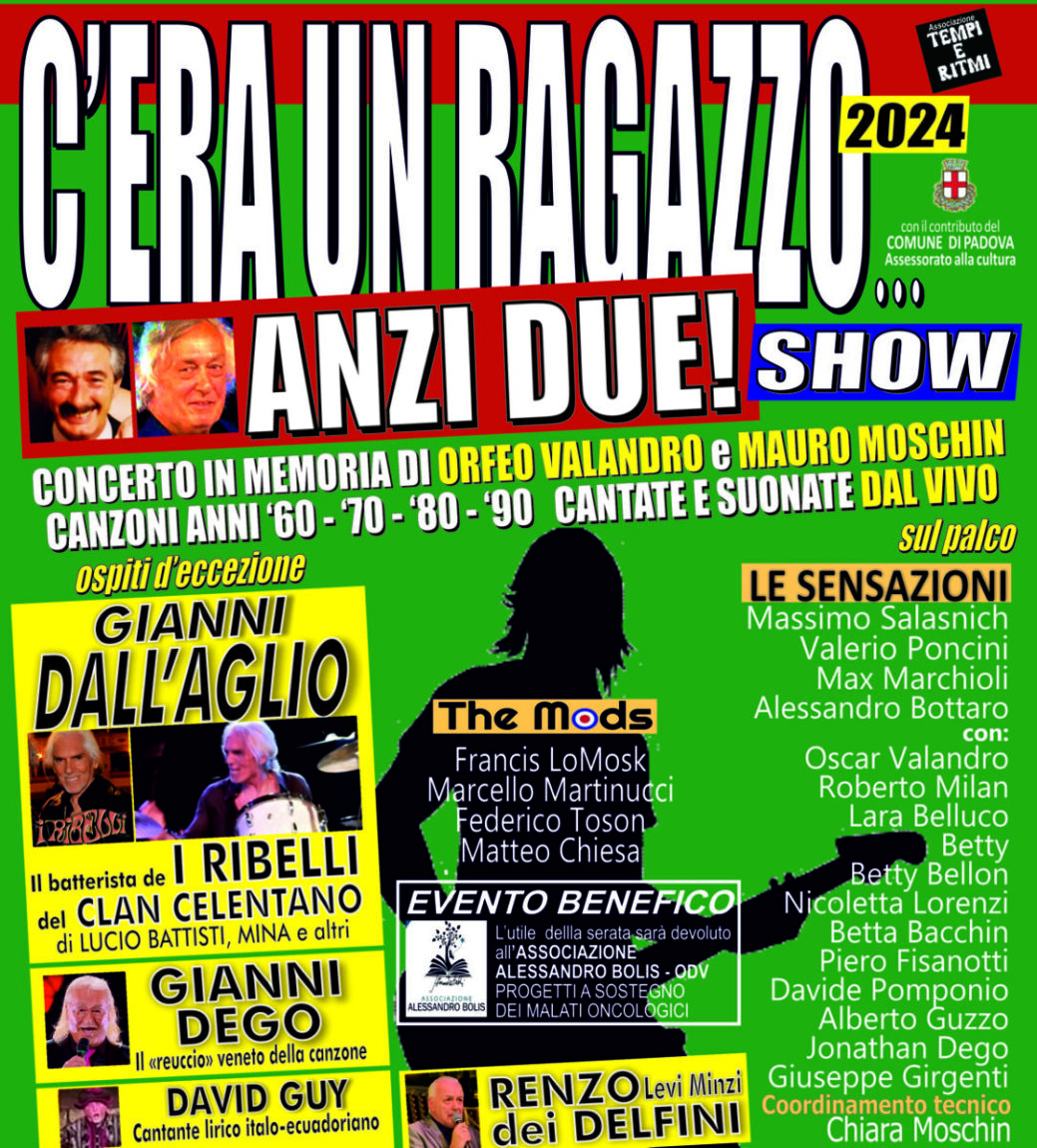 “C’ERA UN RAGAZZO, ANZI DUE! SHOW…” IL 10.5.2024