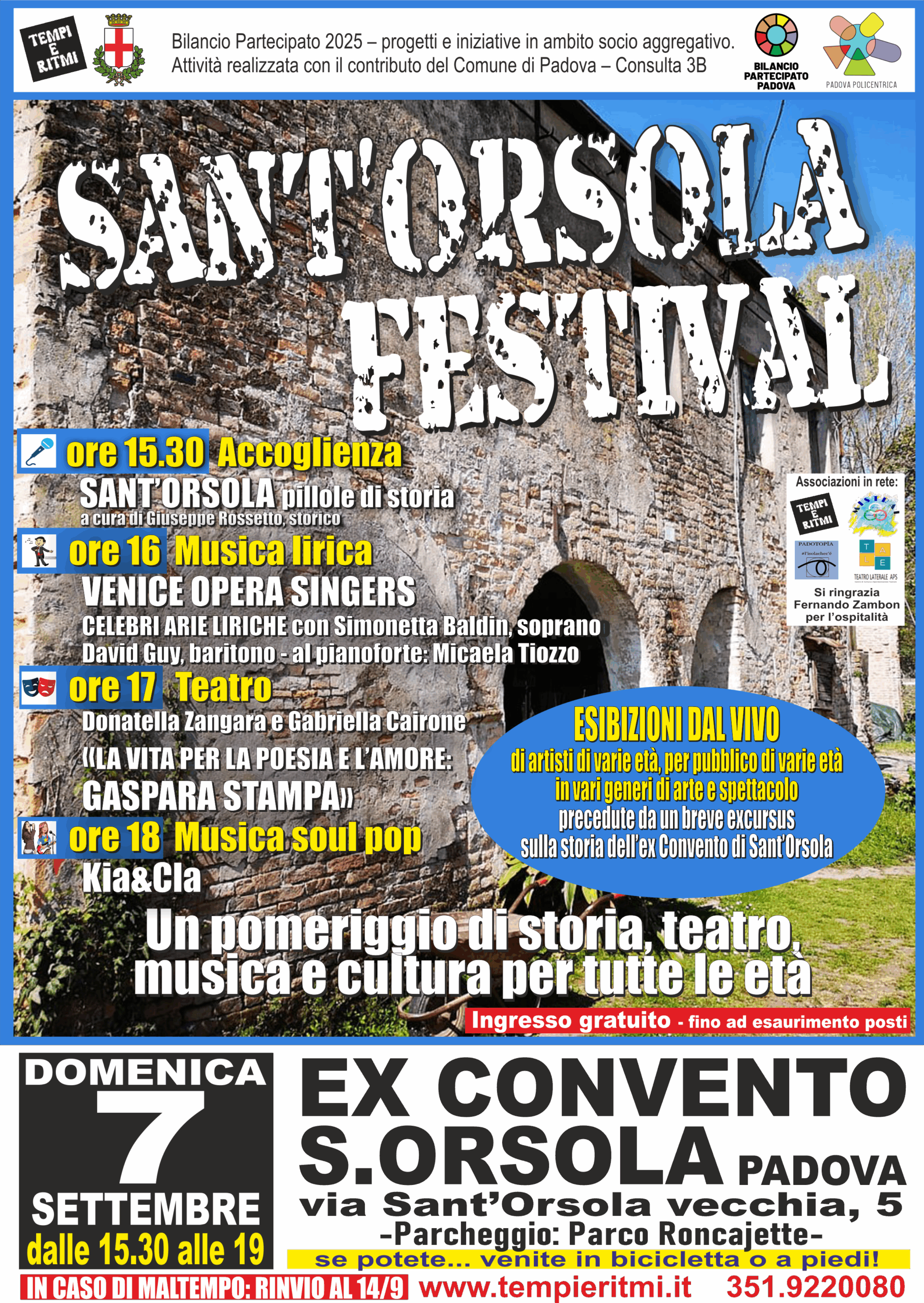 SANT’ORSOLA FESTIVAL SANT’ORSOLA FESTIVAL